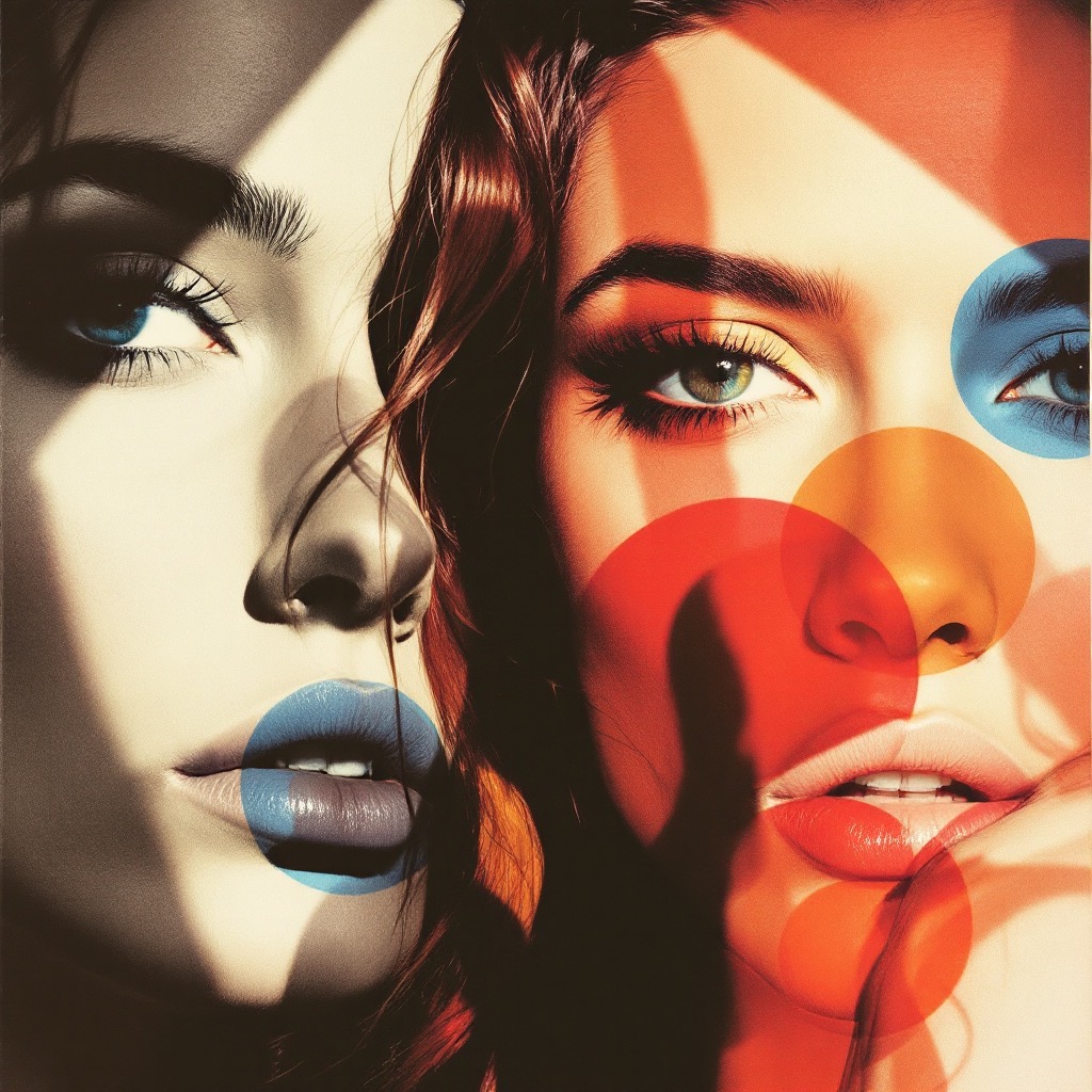 Sample image in the Halftone Glamour Overlap style