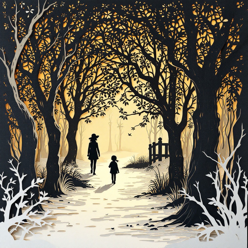 Sample image in the Bridged Lace Shadowcut style