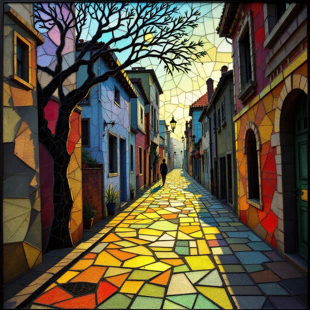 Sample image in the Flocked Shard-Glow style