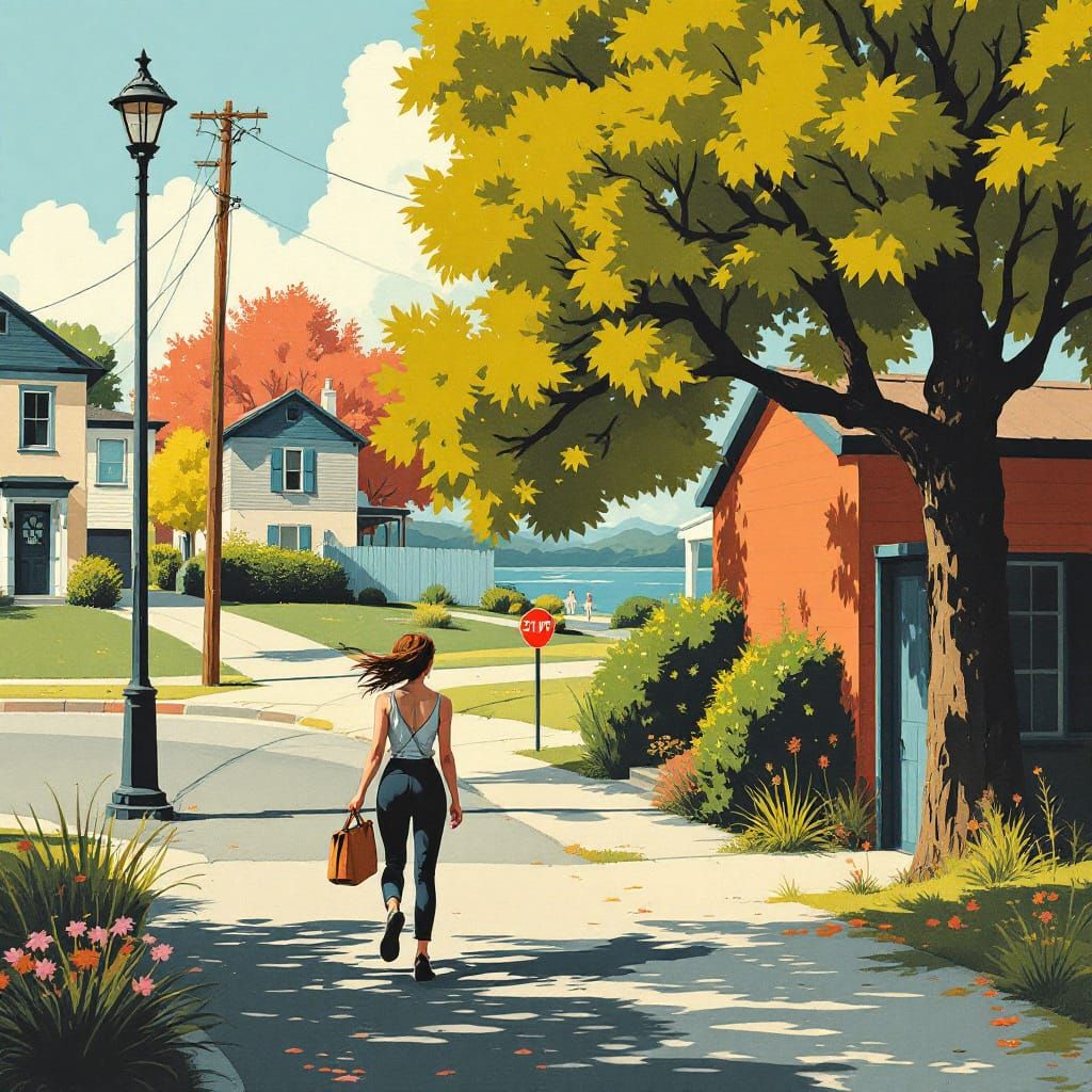 Sample image in the Americana-Comic-Graphic style