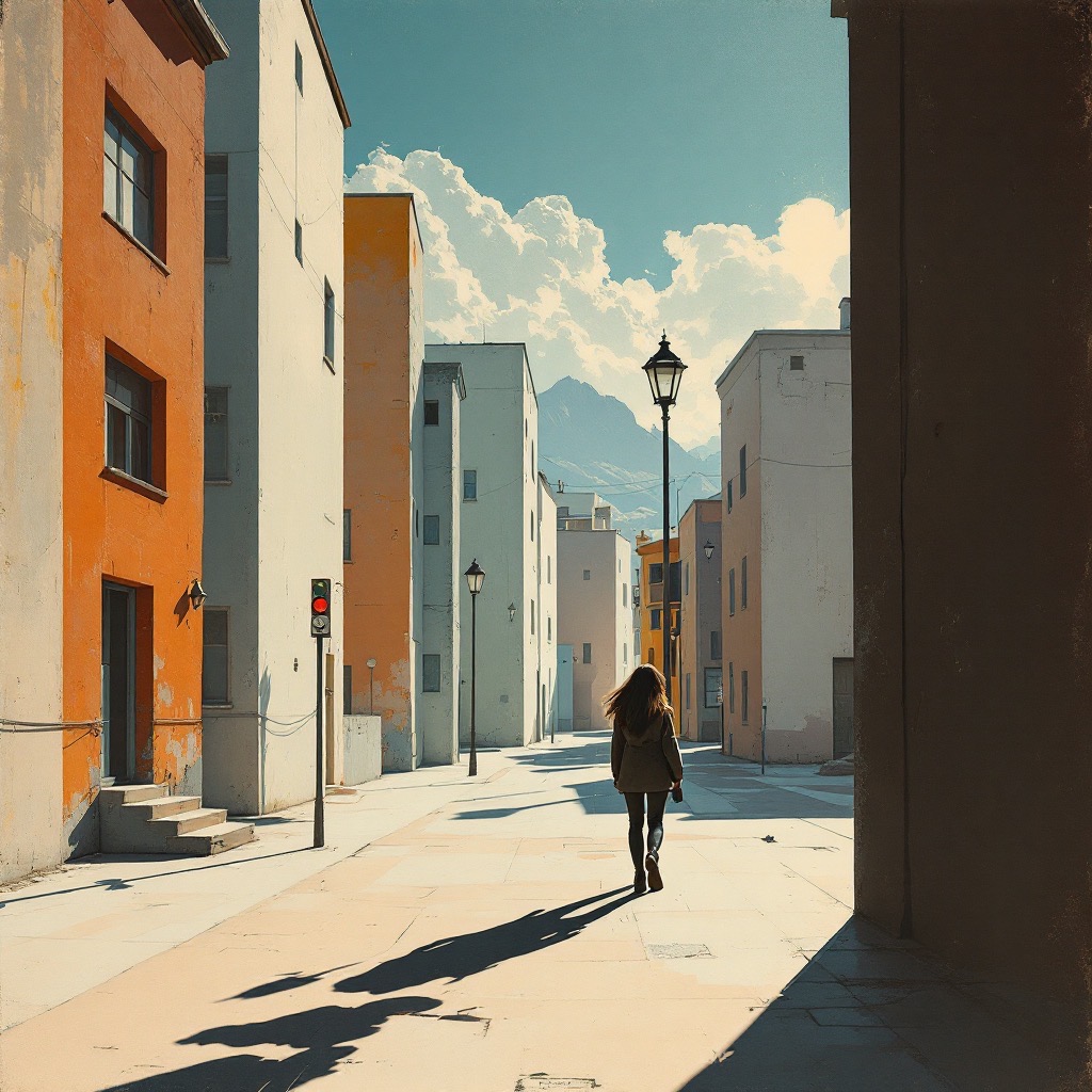 Sample image in the Scuffed Gouache Chrome style