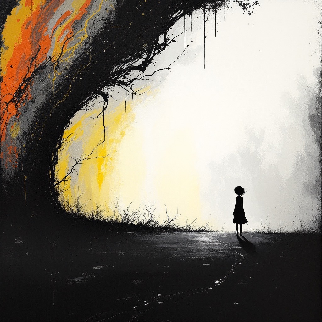 Sample image in the Gnarled Ink Impasto style