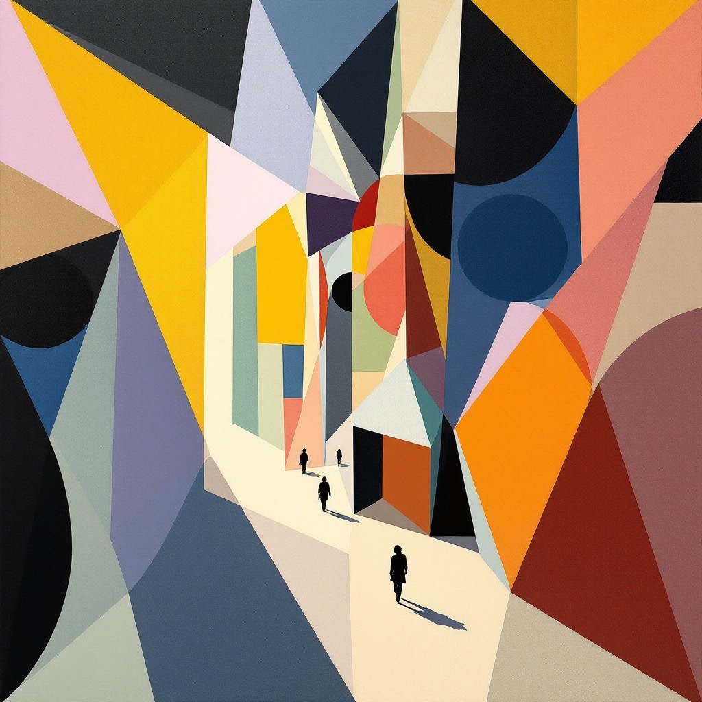 Sample image in the Faceted Gouache Prism style