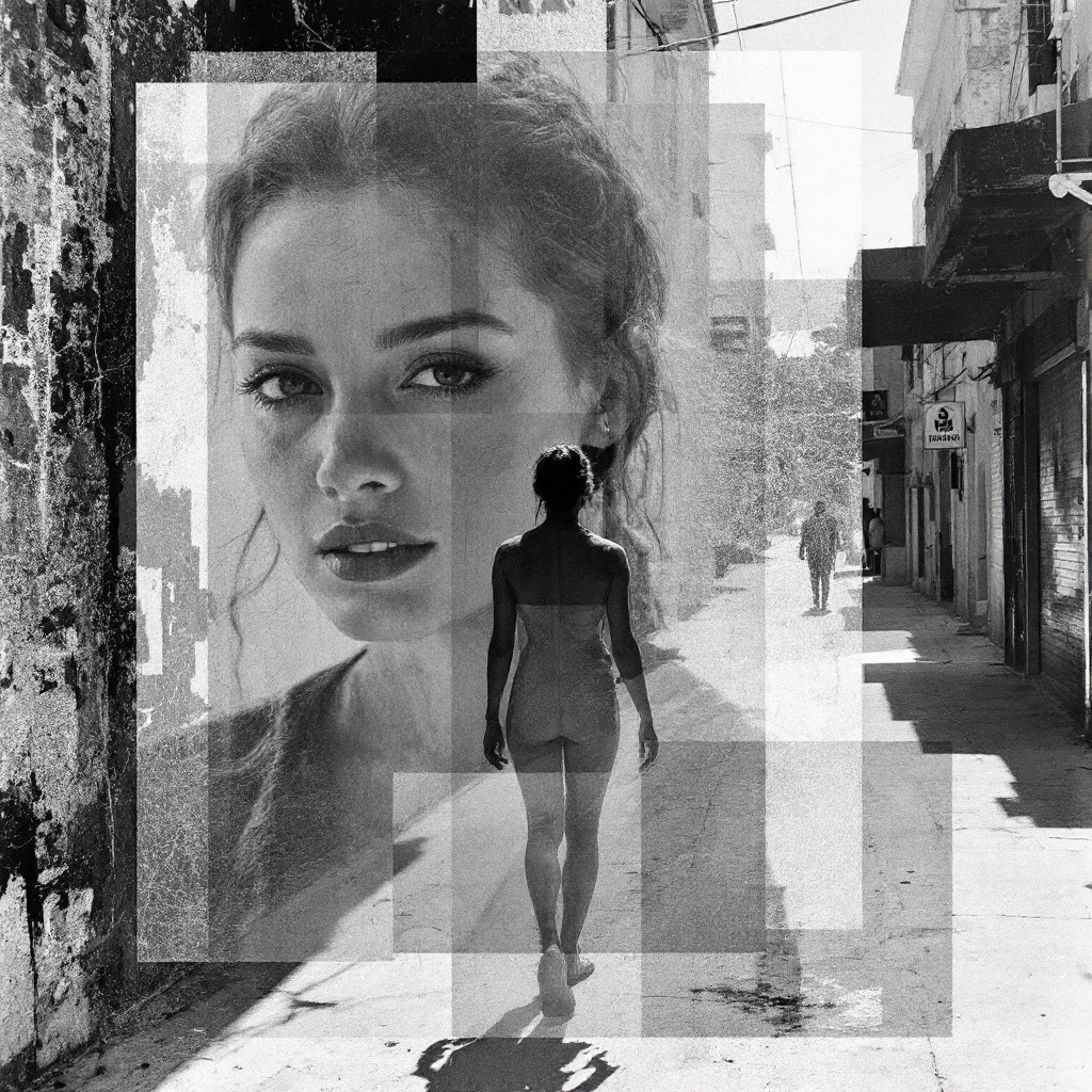 Sample image in the Scratched Gauze Overlay style