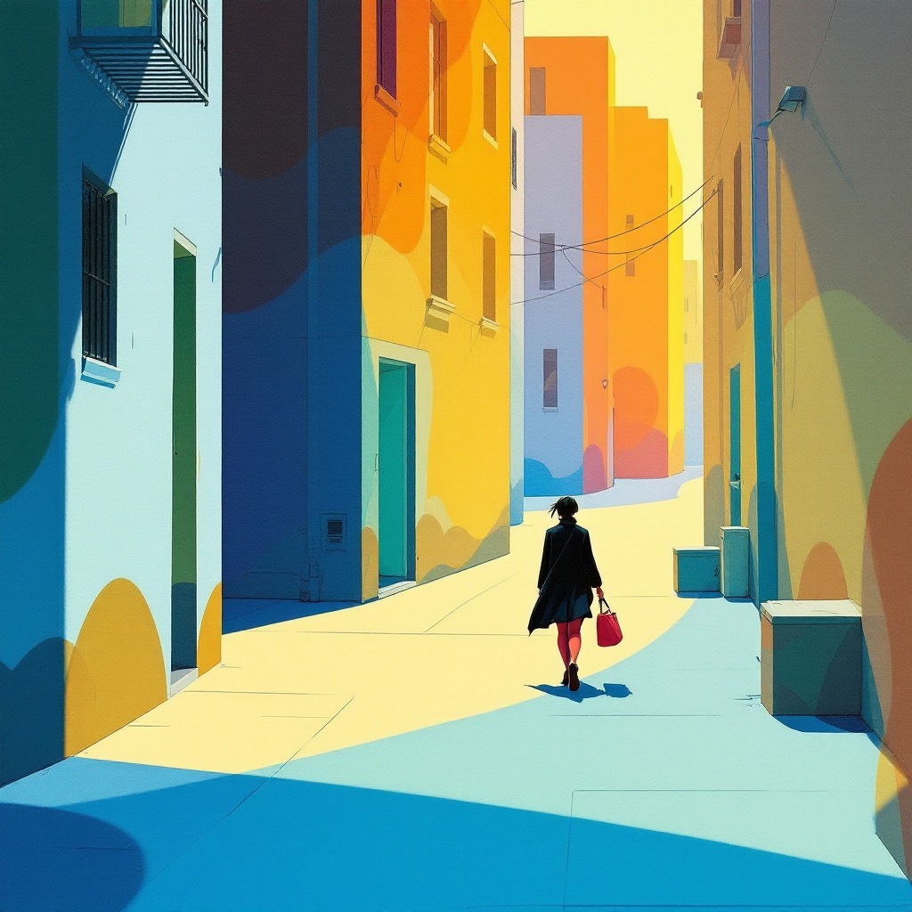 Sample image in the Matte Gouache Poster-Gloss style