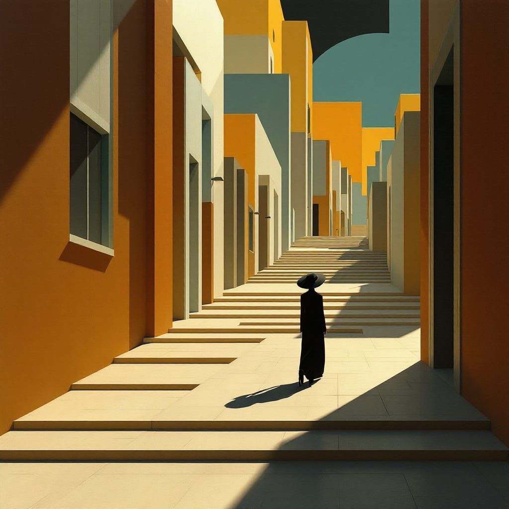 Sample image in the Metaphysical Deco Geometry style