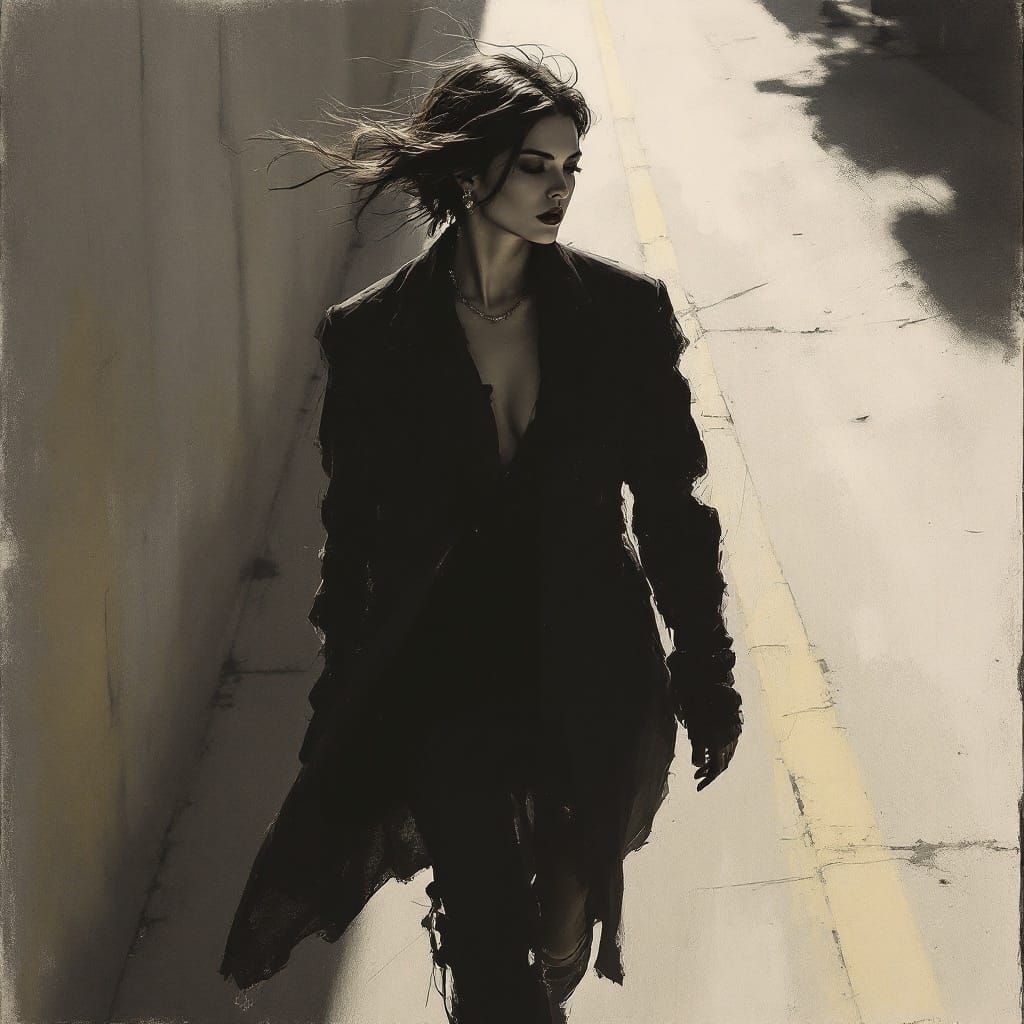 Sample image in the Editorial Charcoal style
