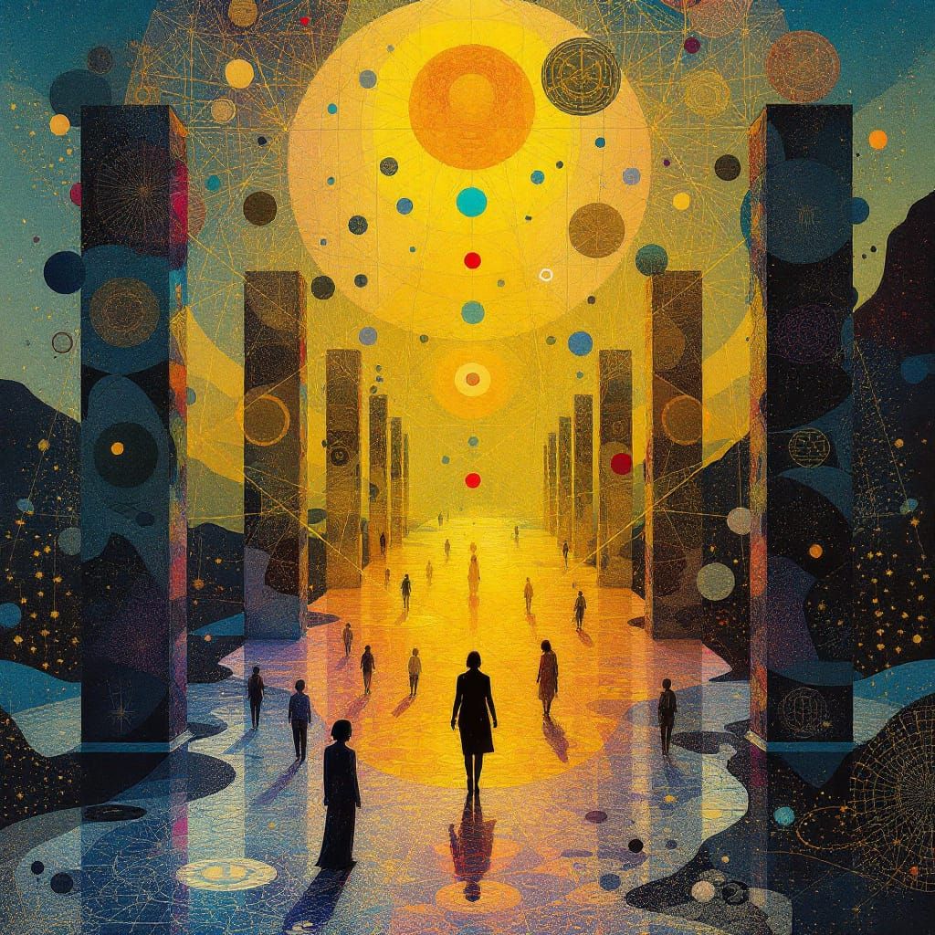 Sample image in the Psychomagical Geometry style