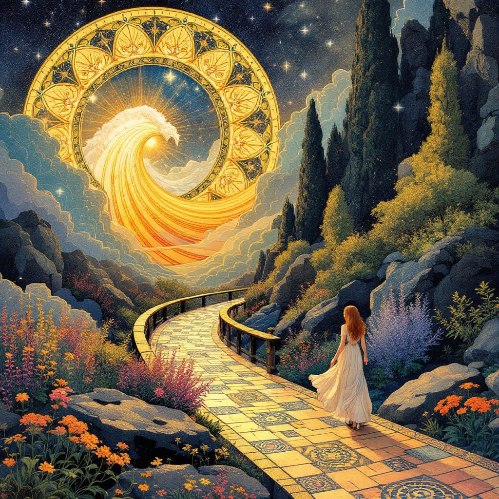 Sample image in the Ornamental-Flow style
