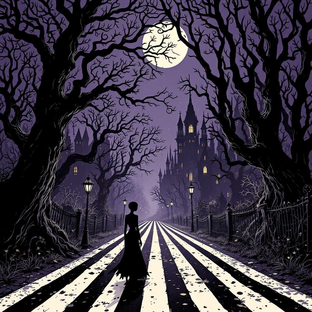 Sample image in the Halloween:TimBarton style