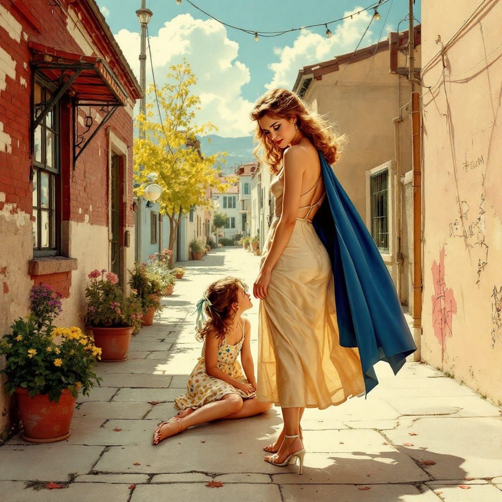 Sample image in the Candy-Coated Americana style
