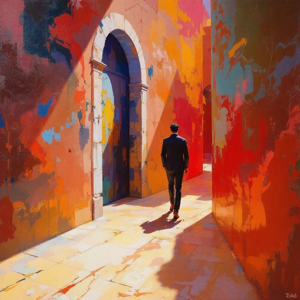 Sample image in the Venetian Impasto Maximalism style