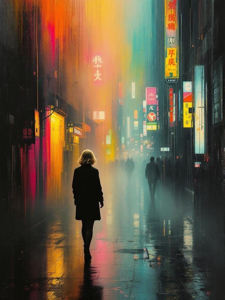 Sample image in the Neon Vortex style