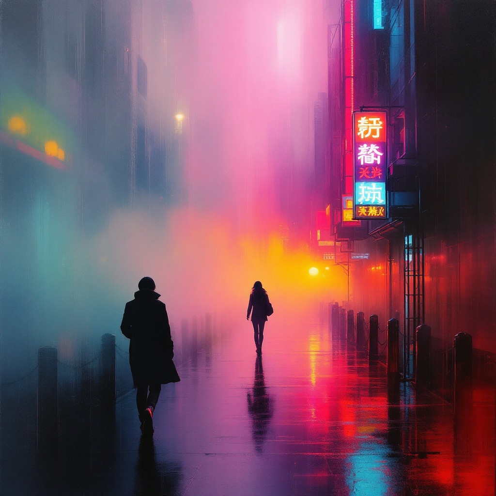 Sample image in the Neon Vortex style