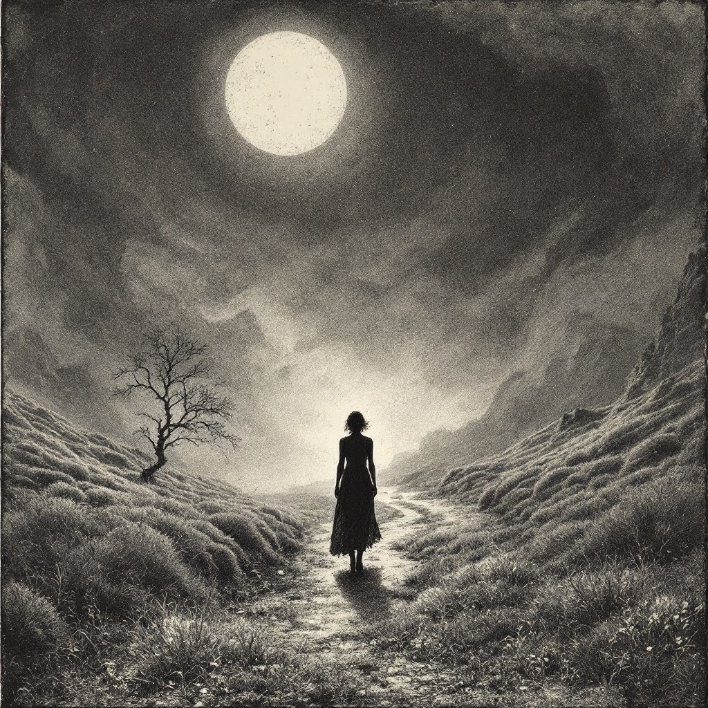 Sample image in the Inverted Stipple Etching style