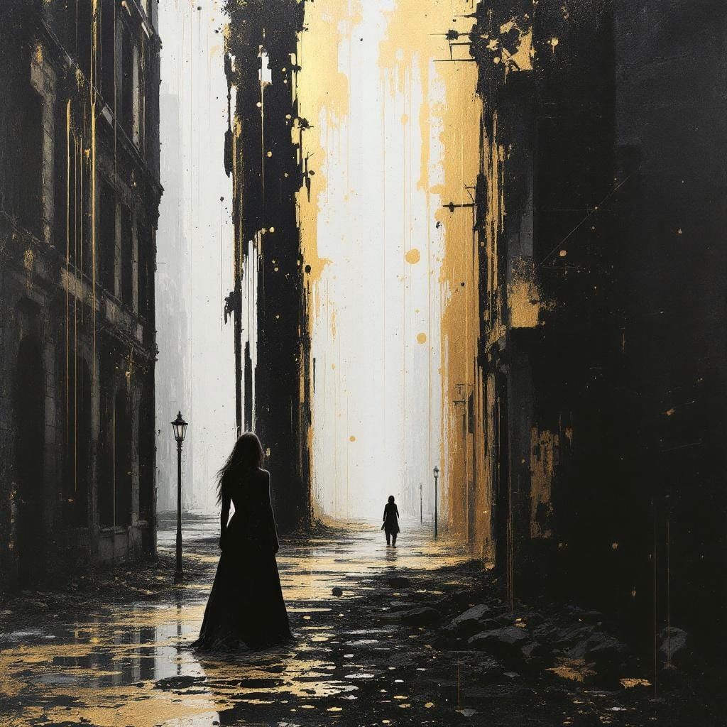 Sample image in the Corrupted Sacred Realism style