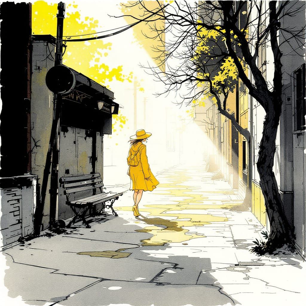 Sample image in the Precision Ink Wash style