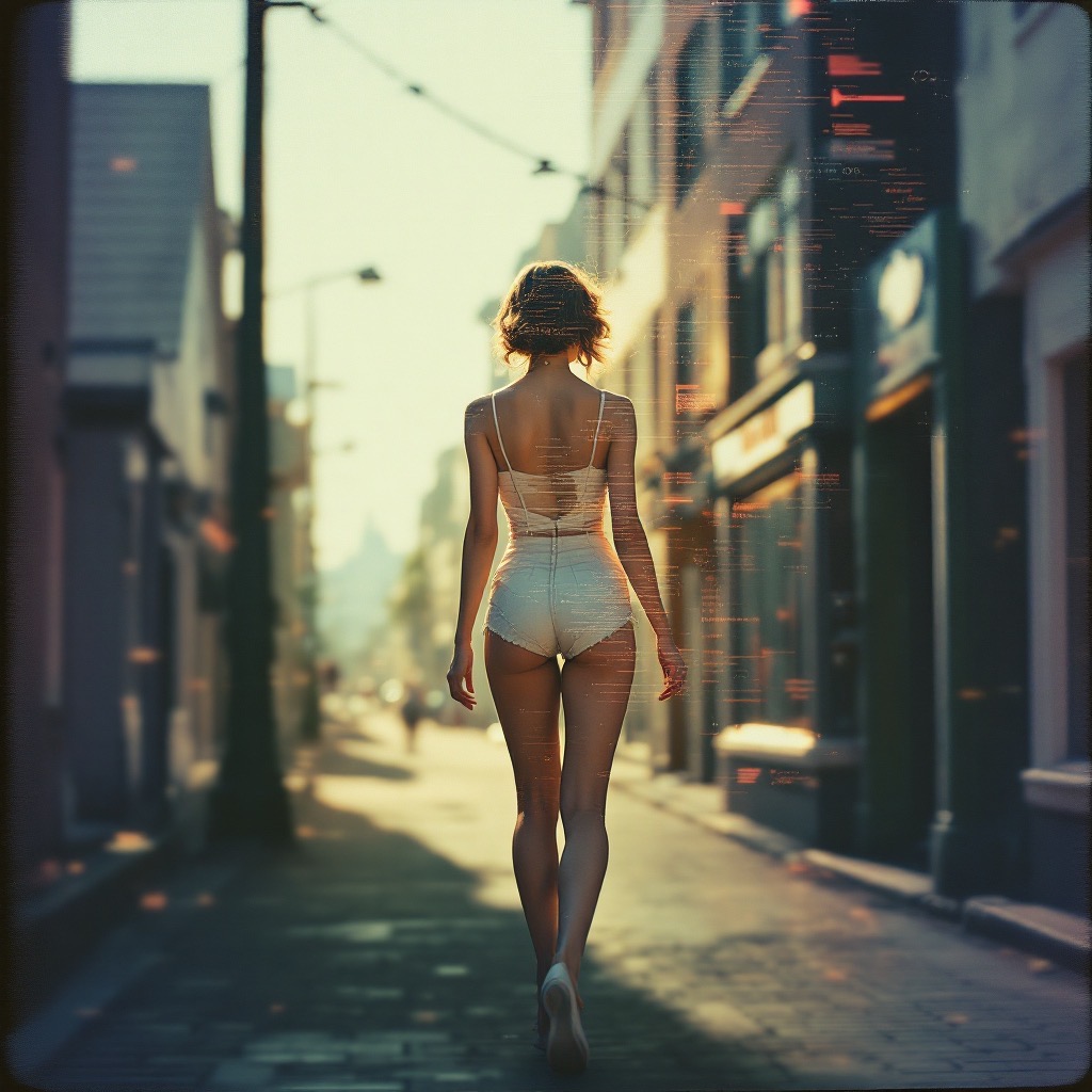 Sample image in the QuantumGlitch Overlay + Poloroid Transfer style