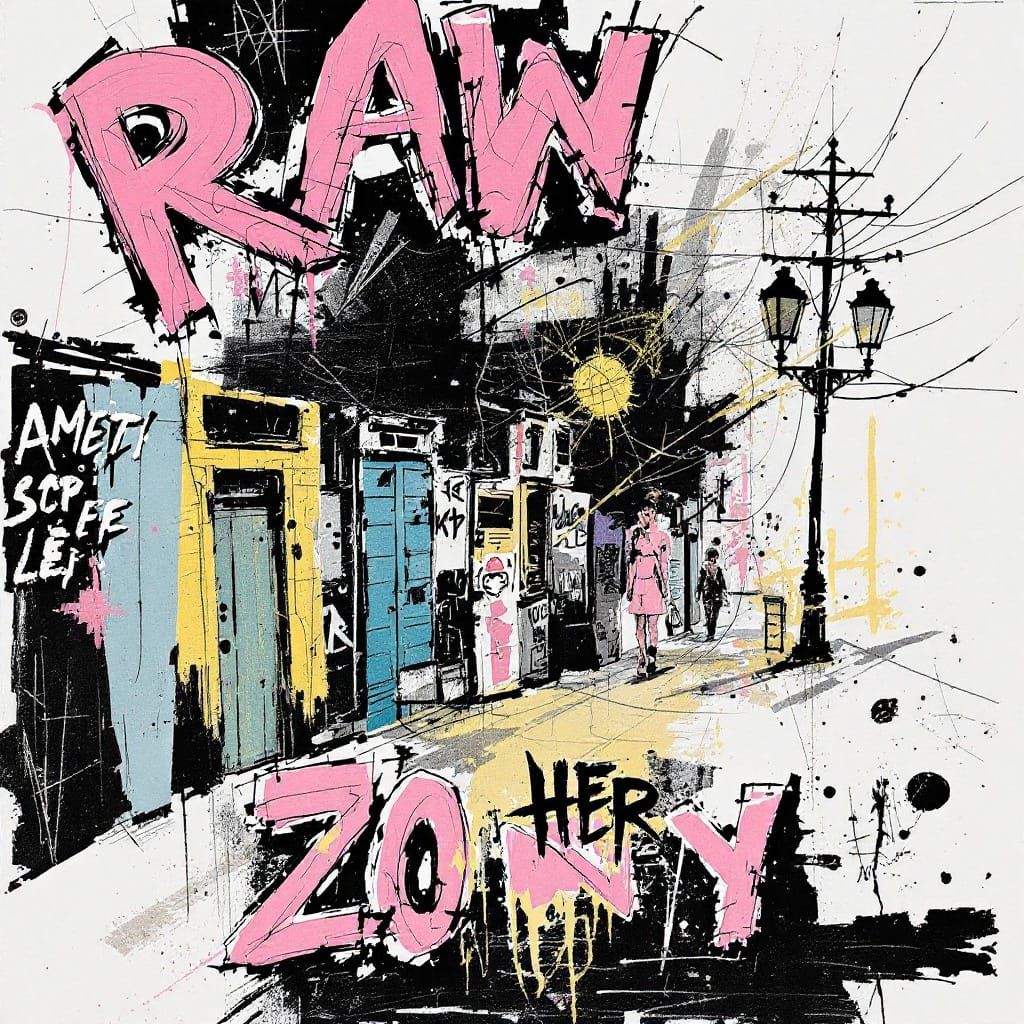 Sample image in the RawZine style