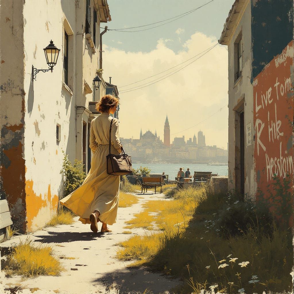 Sample image in the Lacquered Ochre Chromatic style