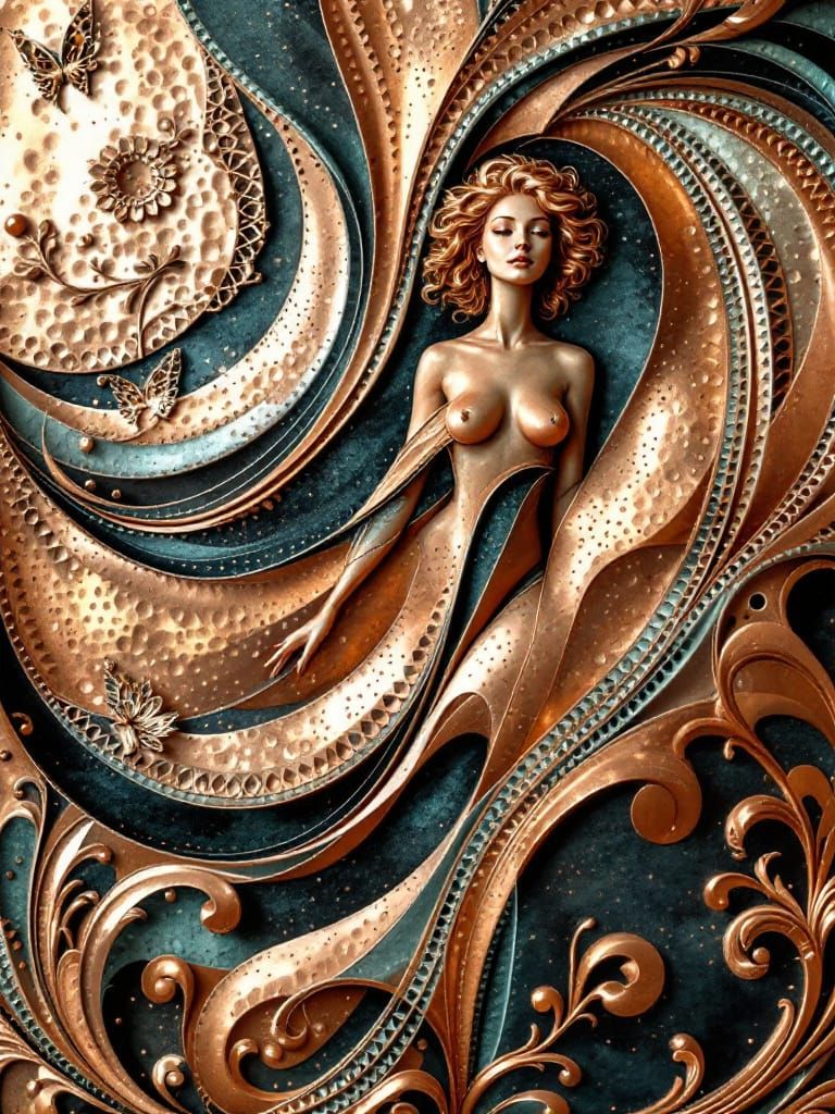 Sample image in the Hammered Copper style