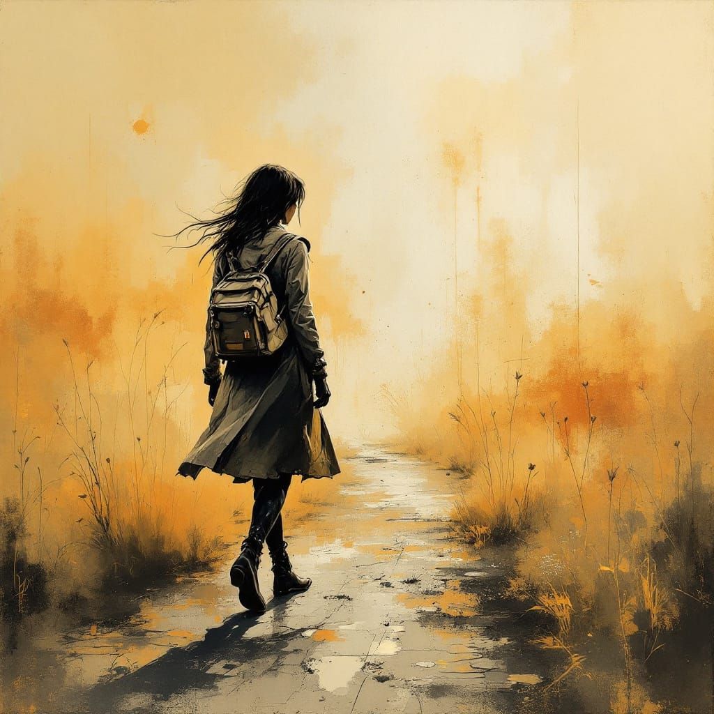 Sample image in the Aged-Varnish Decay style