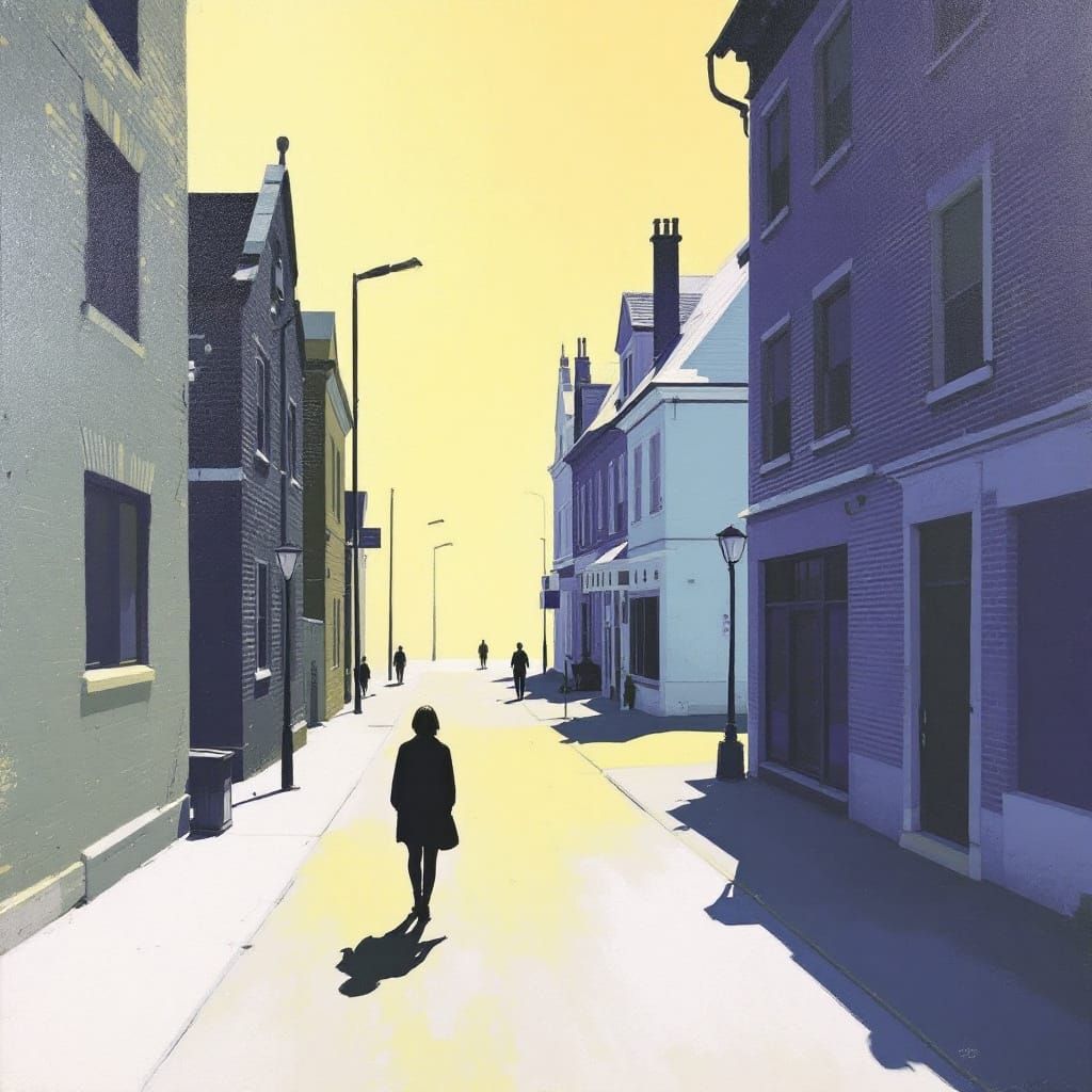 Sample image in the Lemon-Violet Hard-Shadow style
