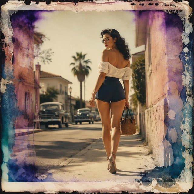 The Polaroid Transfer Pin-up style rendered with GPT-Image-2