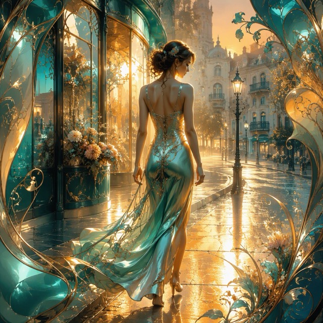 The Luminous Chrome Nouveau style rendered with GPT-Image-2
