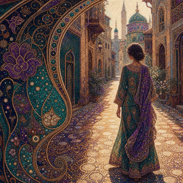 The Byzantine Jeweled Pointillism style rendered with GPT-Image-2