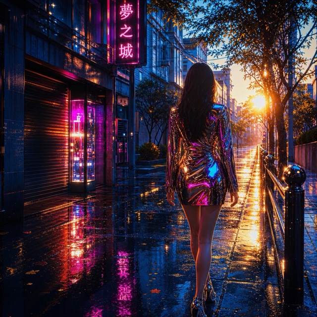 The Chrome Neon Luminism style rendered with GPT-Image-2