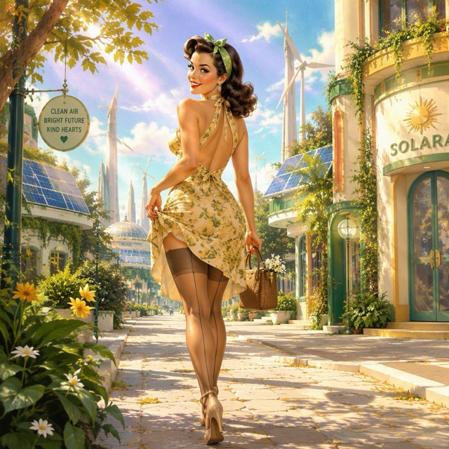 The Solar Punk Pin-up style rendered with GPT-Image-2