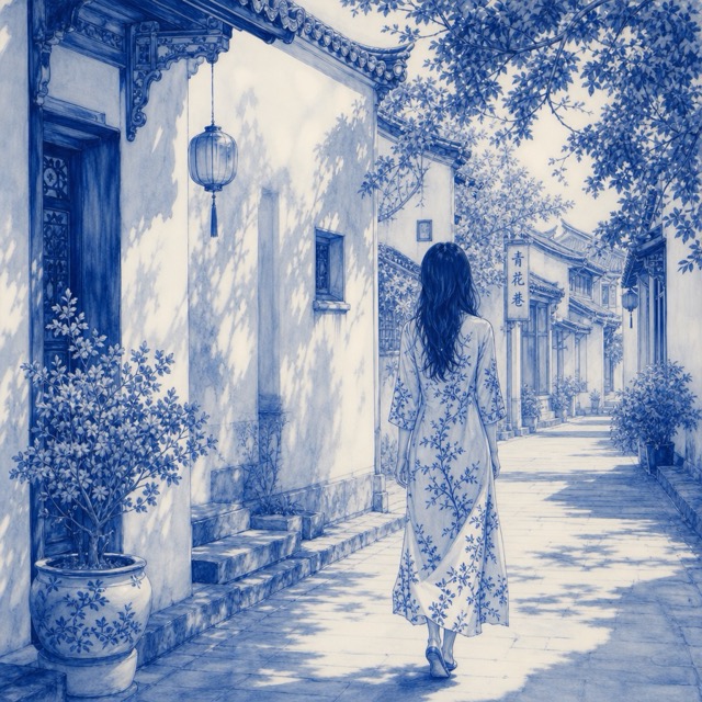 The Porcelain Blue style rendered with GPT-Image-2