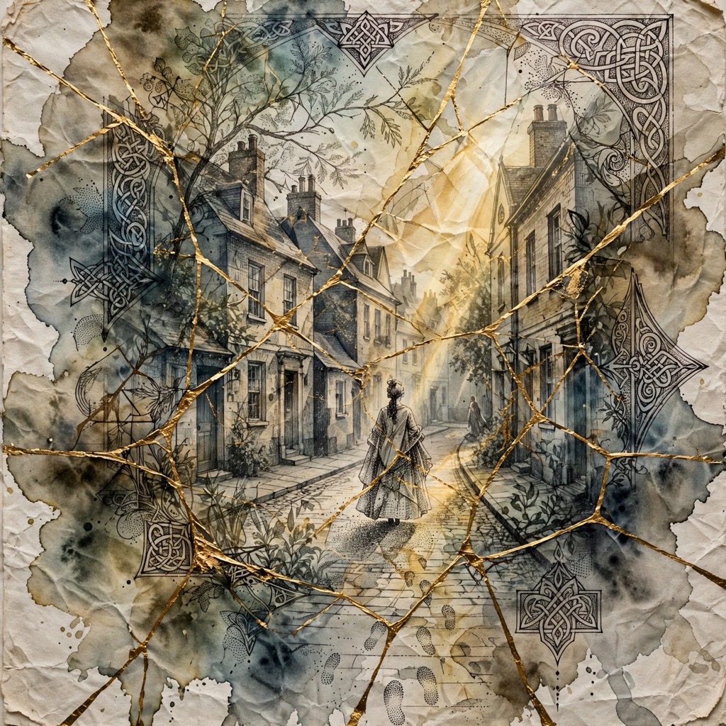 The Gilt-Seamed Blotwash style rendered with muse-image-1.0