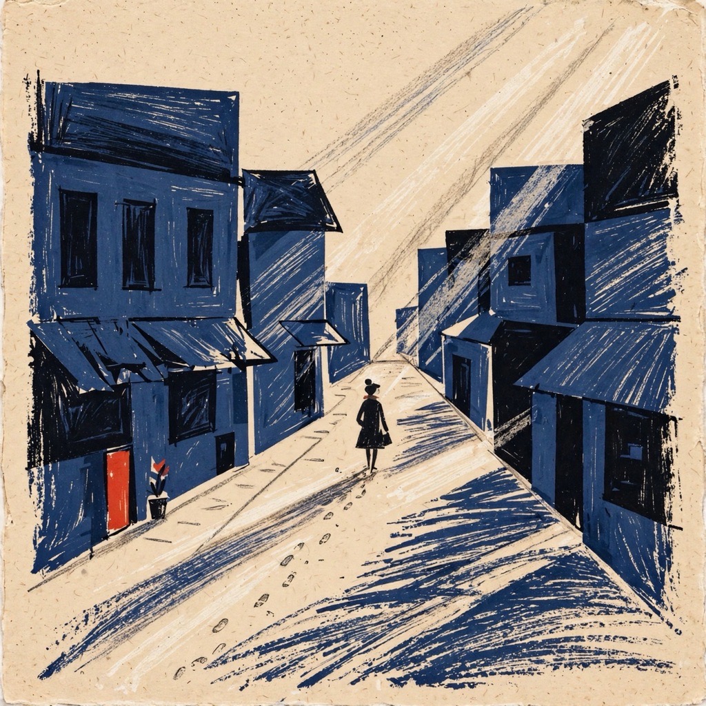 The Dragged Gouache Silhouette style rendered with muse-image-1.0