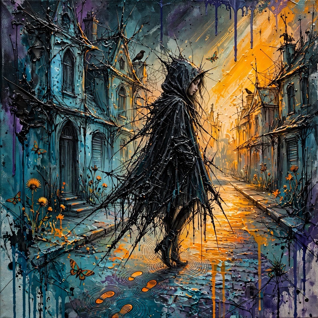The Gnarled Ink Impasto style rendered with muse-image-1.0