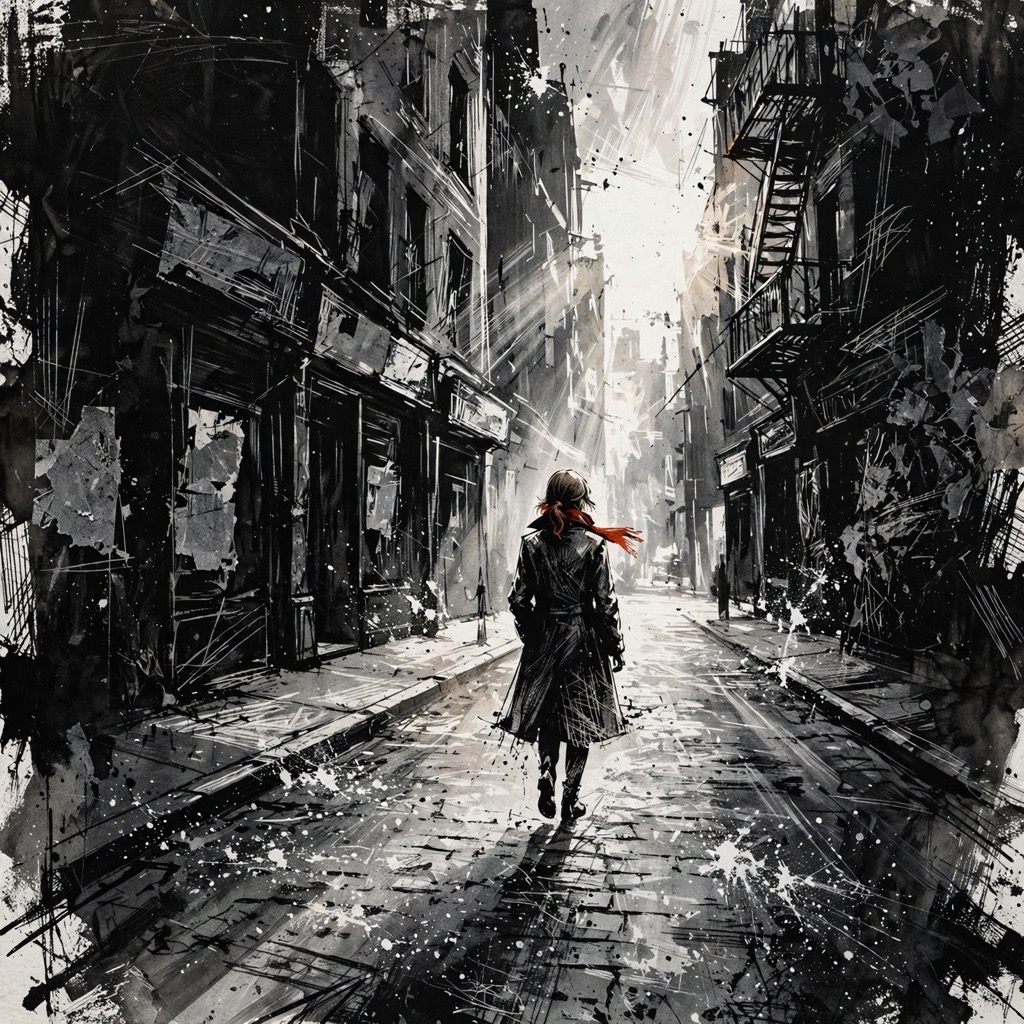 The Crushed Black Spatter style rendered with muse-image-1.0