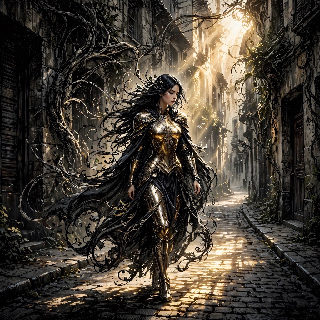 The Dramatic Chiaroscuro Polish style rendered with muse-image-1.0