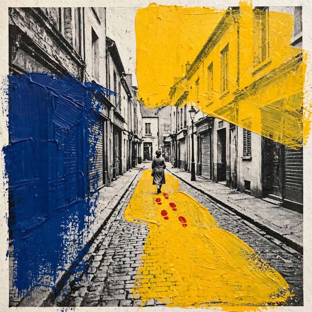 The Bristle-Blocked Halftone style rendered with muse-image-1.0