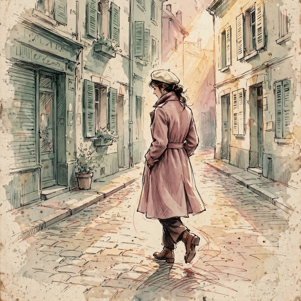 The Rosewash Inked Gouache style rendered with muse-image-1.0