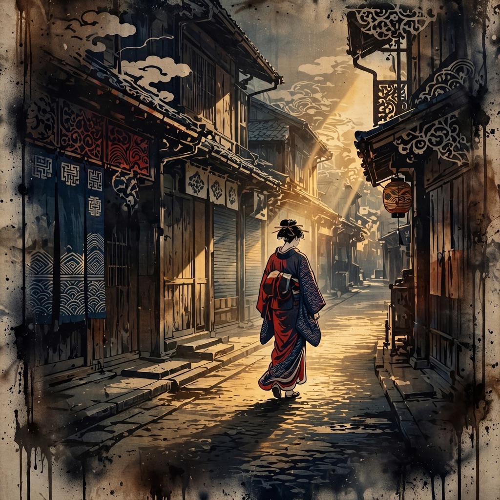 The Aerosol Tenebrist Ukiyo style rendered with muse-image-1.0