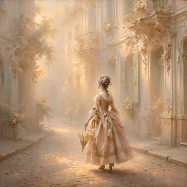 The Ethereal-Peach-Elegance style rendered with Muse 1.0