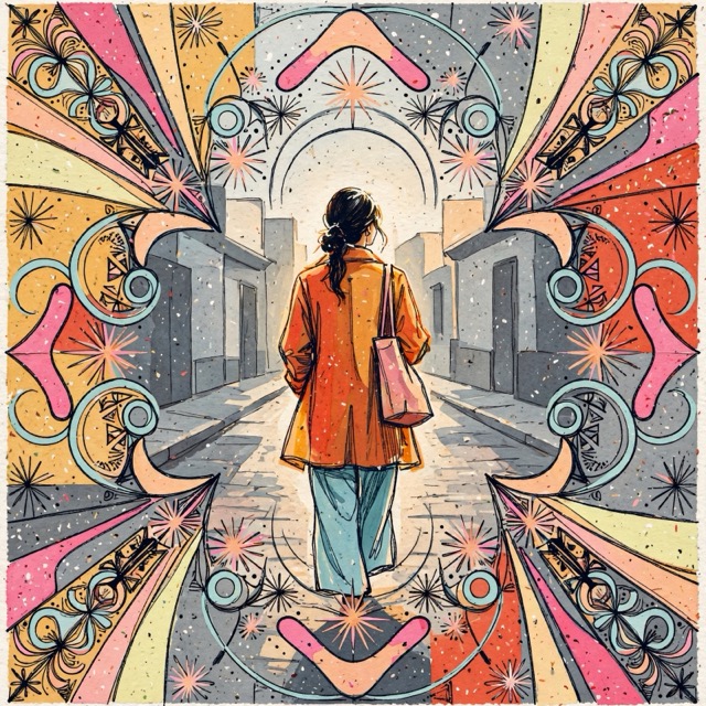 The Painterly Folk-Pattern style rendered with Muse 1.0