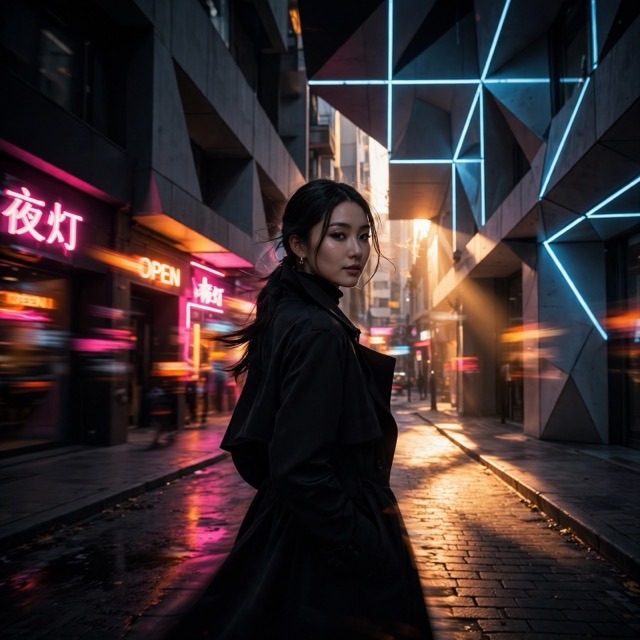The Neon Provocation style rendered with Muse 1.0