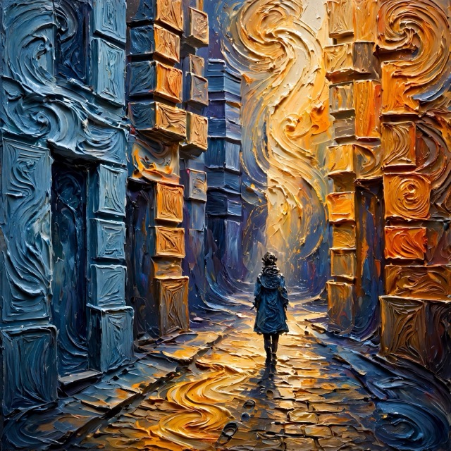 The MonumentalImpasto style rendered with Muse 1.0