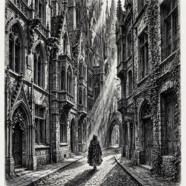 The Gothographic style rendered with Muse 1.0