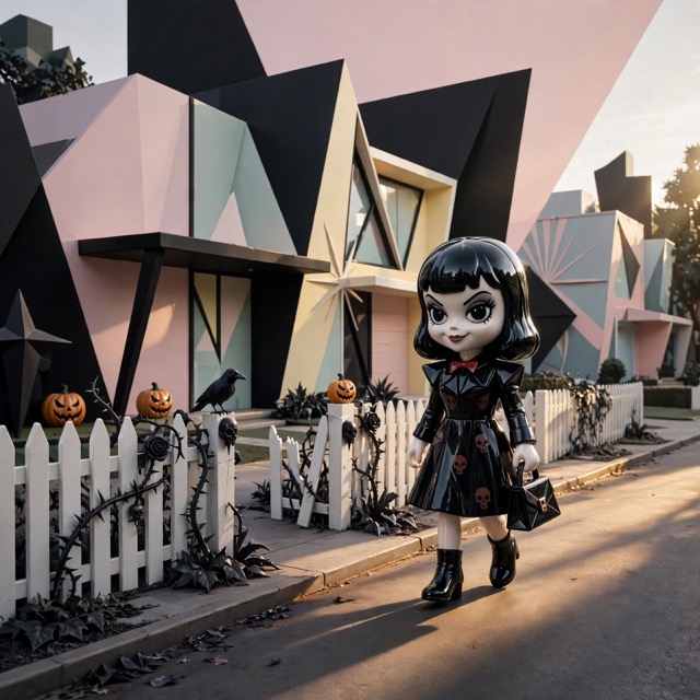 The Vinyl Gothic style rendered with Muse 1.0
