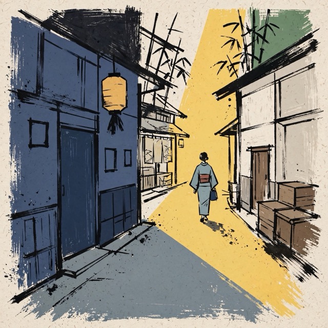 The Floating World-Ink Fusion style rendered with Muse 1.0