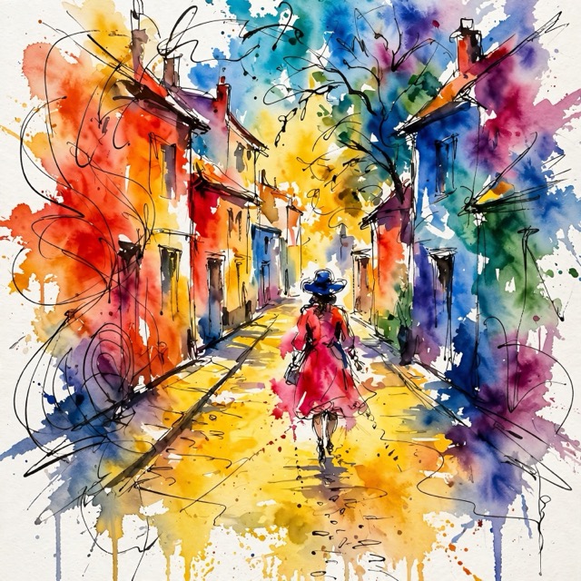 The Fauvist Ink-Wash style rendered with Muse 1.0