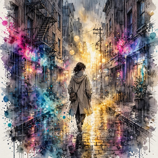 The NeonWash style rendered with Muse 1.0
